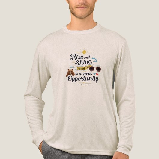 Koelheid, koffie en nieuwe kansen Tri-Blend shirt (Voorkant volledig)