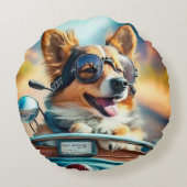 Koelhondenbiker, schattig rondvliegende hond rond kussen (Achterkant)