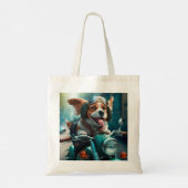 Koelhondenbiker, schattige canvas tas van de rijde (Achterkant)