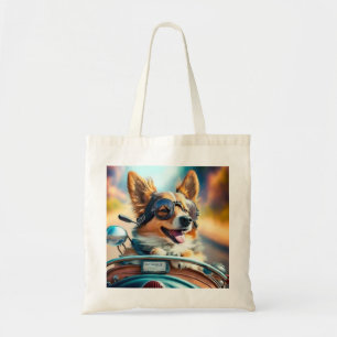 Koelhondenbiker, schattige canvas tas van de rijde