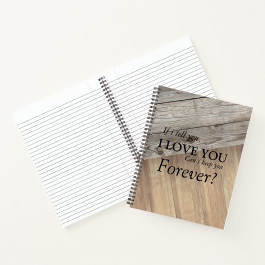 Koelhoutextuur Notitieboek (Binnen)