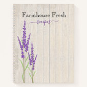Koelhuis, vers | Rustic Lavender Recipe Notitieboek (Voorkant)