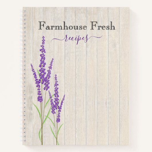 Koelhuis, vers | Rustic Lavender Recipe Notitieboek (Voorkant)
