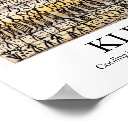 Koeling in een hotzone tuin door Paul Klee Poster (Hoek)