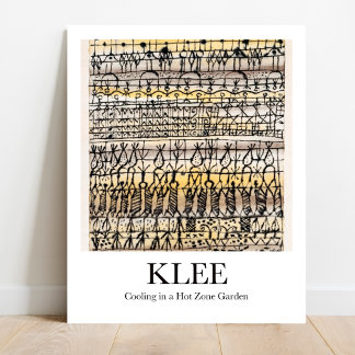 Koeling in een hotzone tuin door Paul Klee Poster
