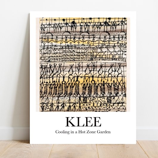 Koeling in een hotzone tuin door Paul Klee Poster