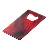 Koeling Red Hot Lava Creditkaart Flessenopener (Achterkant Gekanteld)
