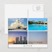Koeling van vier landschappen in het briefkaart Qa (Voorkant / Achterkant)