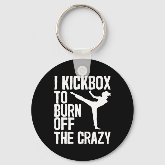 Koeling voor mannen Kickboxer Jab Workou Sleutelhanger (Voorkant)