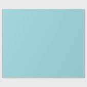 Koeling Waterout Blauw Solid Color Print, Pastel Cadeaupapier (Vlak)