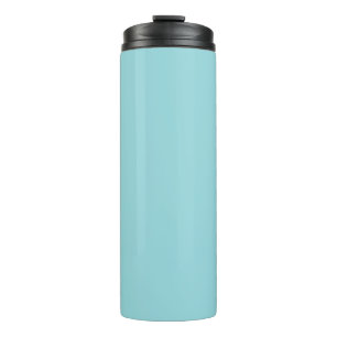 Koeling Waterout Blauw Solid Color Print, Pastel Thermosbeker