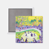 Koelkast Art: Peckish Pinguins Magneet (Voorkant / Achterkant)