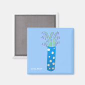 Koelkast Art: Veel potten van Blue Bells Magneet (Voorkant / Achterkant)