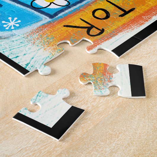 Koelkast Fun legpuzzel - Leuke keuken (Zijkant)