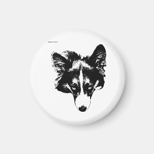 koelkast horloge corgi magneet