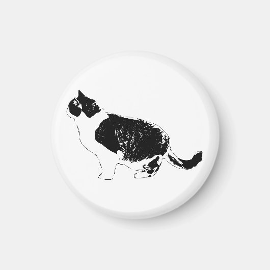 Koelkast Kat, Krachtige Kromming Magneet (Voorkant)