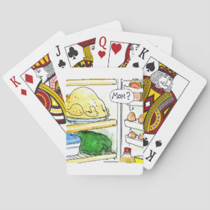 Koelkast Kip Ei Familie Grappig Pokerkaarten
