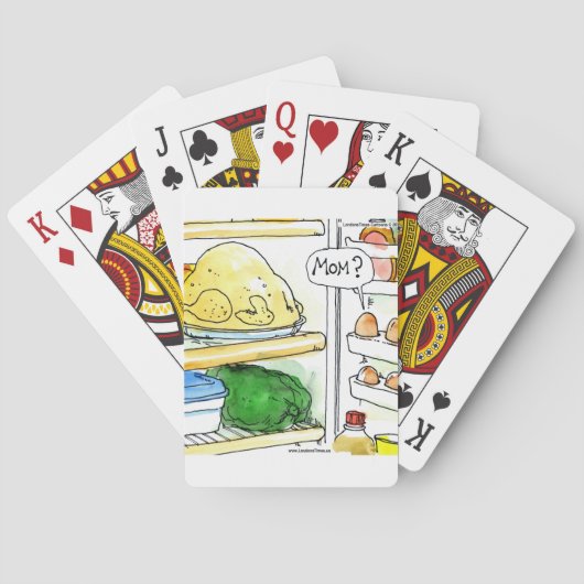 Koelkast Kip Ei Familie Grappig Pokerkaarten (Achterkant)