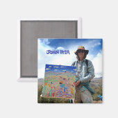 Koelkast Kunst: Kunstenaar John Dyer Profiel Foto Magneet (Voorkant / Achterkant)