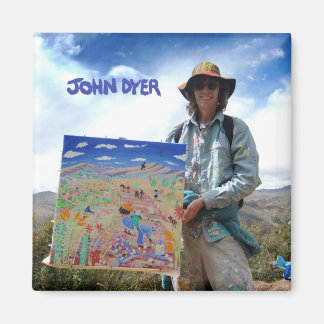 Koelkast Kunst: Kunstenaar John Dyer Profiel Foto Magneet