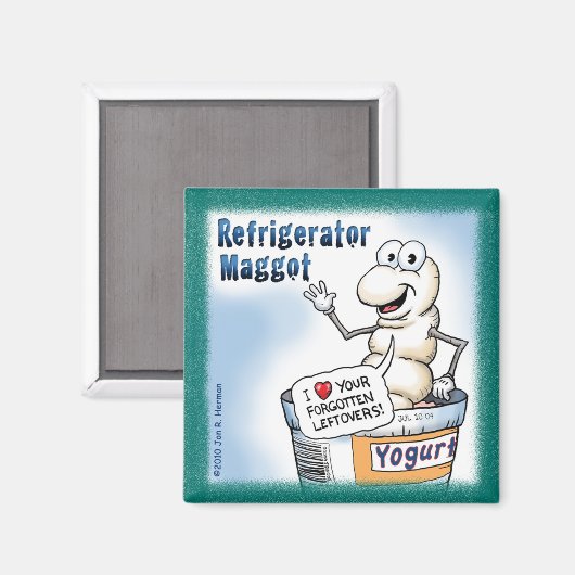 Koelkast Maggot Magnet (Voorkant / Achterkant)