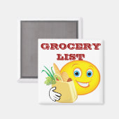 Koelkast Magneet, boodschappen Magneet (Voorkant / Achterkant)