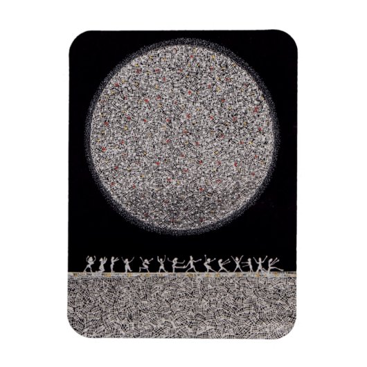 Koelkast Magneet - Dansen onder de Zilveren Maan (Verticaal)