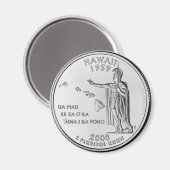 Koelkast Magneet "Hawaii Quarter" (Voorkant / Achterkant)