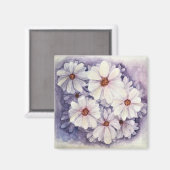 Koelkast Magneet Lavendel Afrikaanse madeliefjes (Voorkant / Achterkant)