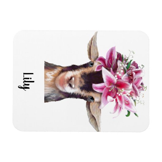 Koelkast Magneet Lily de geit (Horizontaal)
