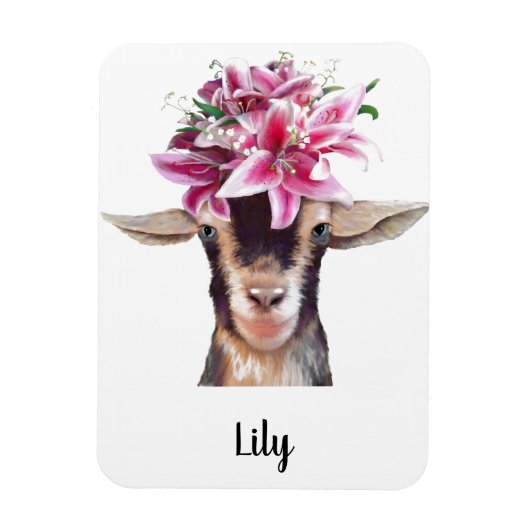 Koelkast Magneet Lily de geit (Verticaal)