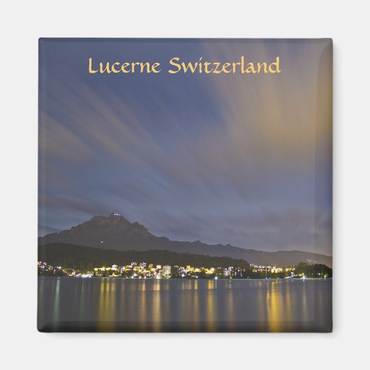 Koelkast Magneet Luzern Zwitserland Mount Pilatus (Voorkant)