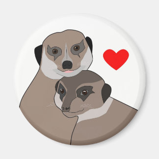Koelkast-magneet "Meerkats in de liefde" Magneet