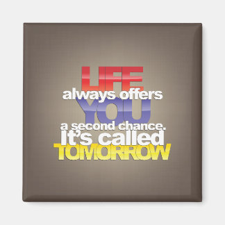 Koelkast magneet met inspirerend quotes