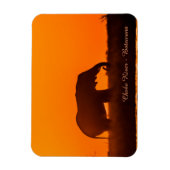 Koelkast Magneet met silhouet van Olifant (Verticaal)