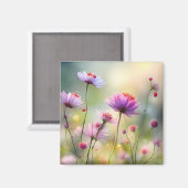 Koelkast Magneet met Wild Flowers (Voorkant / Achterkant)