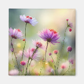 Koelkast Magneet met  Wild Flowers (Voorkant)