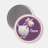 Koelkast magneet, naam Sjabloon, schattige geit Magneet (Voorkant / Achterkant)