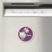 Koelkast magneet, naam Sjabloon, schattige geit Magneet (Insitu (Vaatwasser))