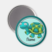 Koelkast magneet, naam Sjabloon, schattige schildp Magneet (Voorkant / Achterkant)