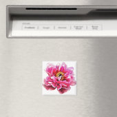 Koelkast magneet roze pioen (Insitu (Vaatwasser))