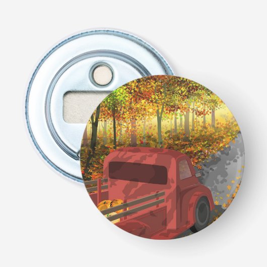 Koelkast Magneet uw aangepaste fotosjabloon Button Flesopener (Voorkant)