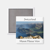 Koelkast Magneet van Luzern Zwitserland (Voorkant / Achterkant)