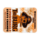 Koelkast magneet voor de staat football winnaars - (Horizontaal)