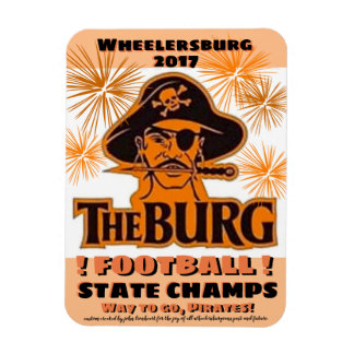 Koelkast magneet voor de staat football winnaars -