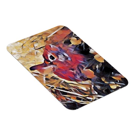 Koelkast Magnet Abstract Konijn Magneet (Rechterzijde)