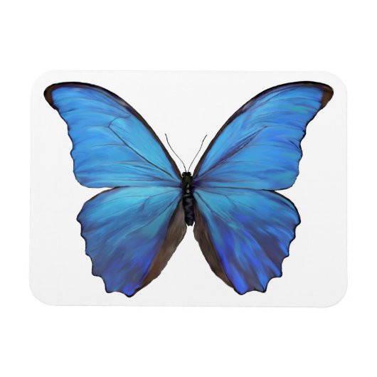 Koelkast Magnet Blue Butterfly Magneet (Horizontaal)