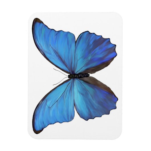 Koelkast Magnet Blue Butterfly Magneet (Verticaal)