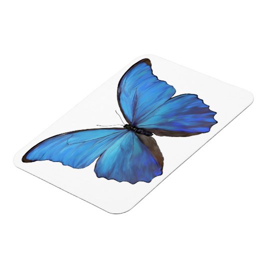 Koelkast Magnet Blue Butterfly Magneet (Linkerzijde)