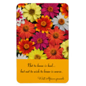 Koelkast Magnet Colorful Zinnias Sjabloon Magneet (Verticaal)